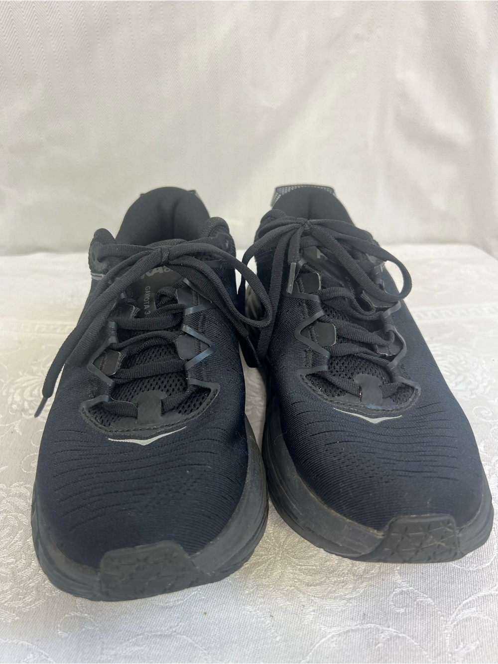 Hoka Men’s Gaviota Black Athletic Walkng Running Shoes Lace Up Max Support 8.5D👍